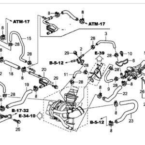 Honda Various Models 2.2 Diesel 2009-2015 EGR Water In Bypass Hose
