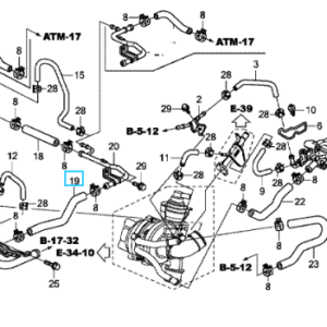 Honda Various Models 2.2 Diesel 2009-2015 EGR Water Outlet Hose