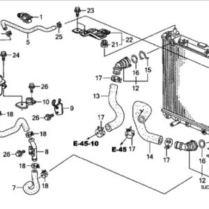 Honda 2006 FR-V hose