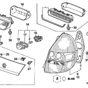 Honda Jazz 2006 Rear Indicator Bulb