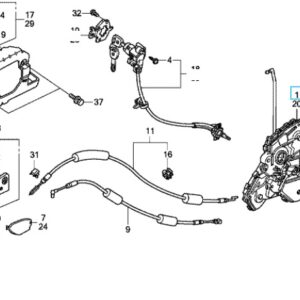 Honda Civic 2010-2011 OSF Door Latch