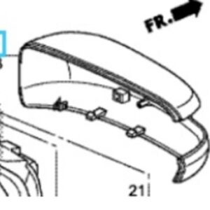 Honda Jazz 2012-2015 Offside Mirror Cover