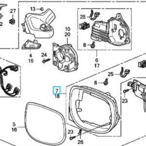 Honda Insight Offside Mirror Casing