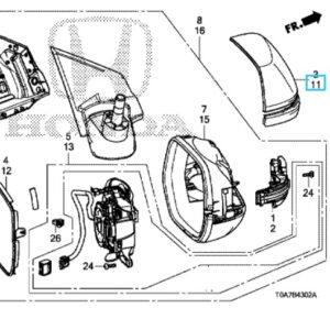 Honda CR-V 2013-2018 Nearside Mirror Cover