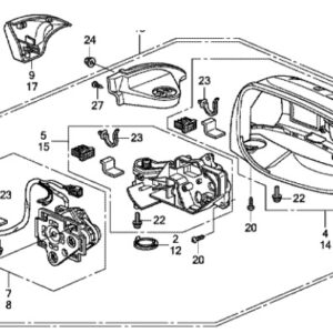 Honda Jazz 2009-2015 Nearside Mirror Glass