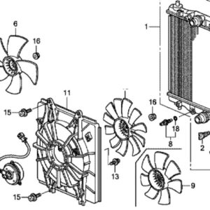 Honda CR-V Diesel 2010-2018 Radiator Fan Motor