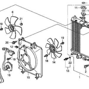Honda CR-V Petrol 2007-2012 Radiator Fan Motor