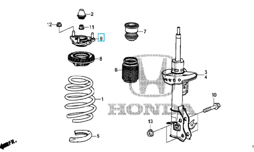 Honda Civic 2012-2016 Front Shock Absorber Mount