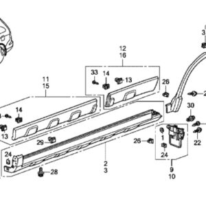 Honda CR-V EX 2010-2012 OSR Mudguard