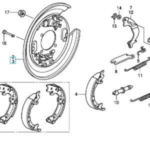 Honda CR-V 2007-2012 NSR Brake Disc Backing Plate