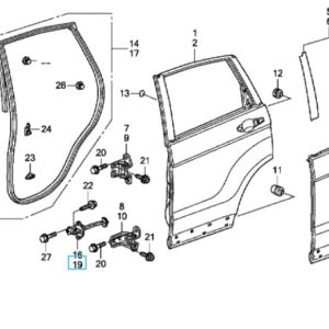 Honda CR-V 2007-2012 NSR Door Checkstrap