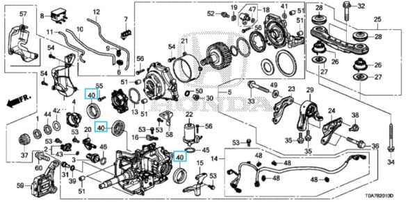 Honda CR-V 2014-2018 Rear Diff Driveshaft Oil Seal
