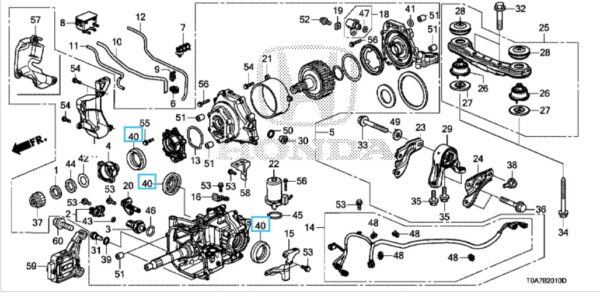 Honda CR-V 2013-2022 Rear Diff Oil Seal