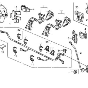 Honda CR-V ES 2010-2012 OSR Central Parking Sensor Surround