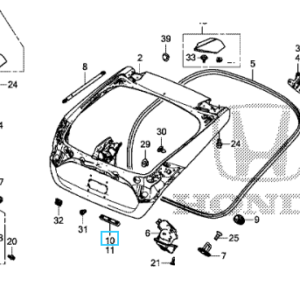 Honda Civic 5DR 2017-2021 Tailgate Stopper RH