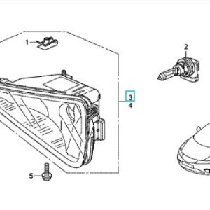 Honda Civic 2006-2011 OSF Fog Light