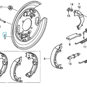 Honda CR-V 2007-2012 OSR Brake Disc Backing Plate