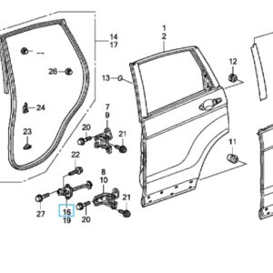 Honda CR-V 2007-2012 OSR Door Checkstrap