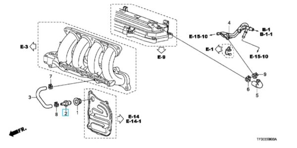 Honda Jazz 2002-2024 PCV Valve