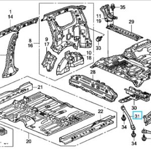 Honda CR-V 2001-2006 OFR Frame Pipe
