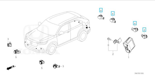 Honda HR-V 2022-Present Rear Parking Sensor