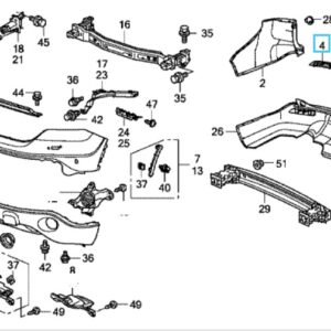 Honda CR-V 2007-2012 OSR Reflector