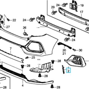 Honda Civic 2017-2021 Nearside Reflector