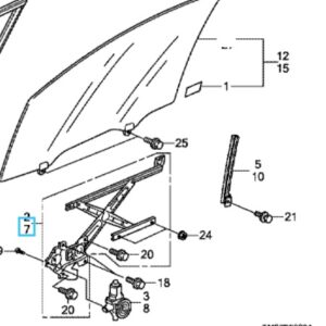 Honda Insight NSF Window Regulator