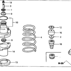 Honda Civic 3 Door 2001-2005 Rear Shock Absorber