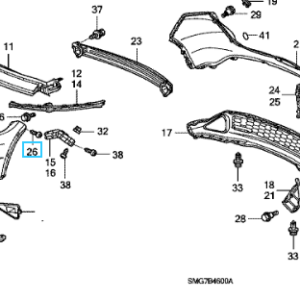 Honda Various Models Tapping Screw 5 x 20