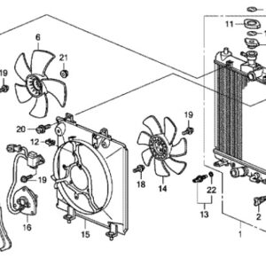Honda CR-V Petrol 2007-2012 Radiator Fan Shroud