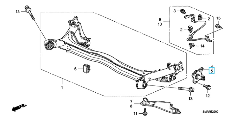 Honda Civic 3 Door 20072011 NSR Stub Axle Honda Direct Parts