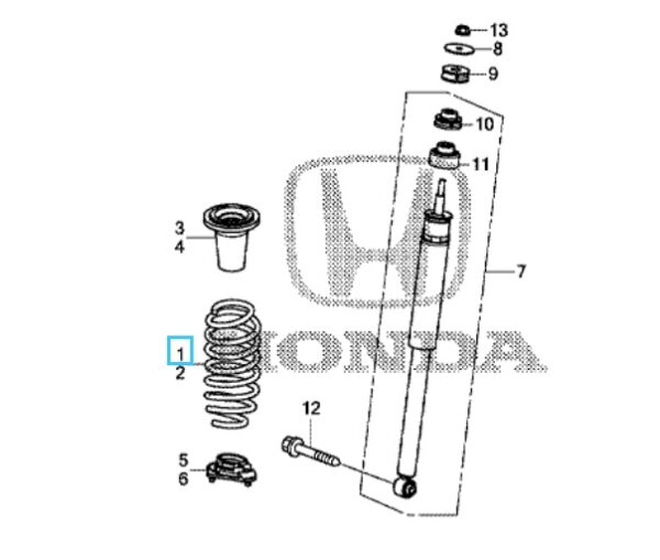 Honda Civic 20122013 OSR Coil Spring Honda Direct Parts