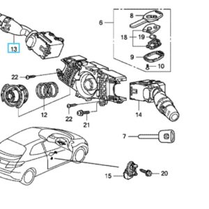 Honda Civic 2008-2011 Lighting and Indicator Switch