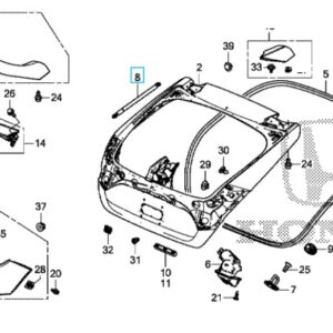 Honda Civic 2017-2021 Tailgate Stay