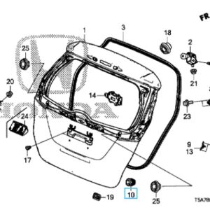 Honda Jazz 2016-2019 Tailgate Stopper