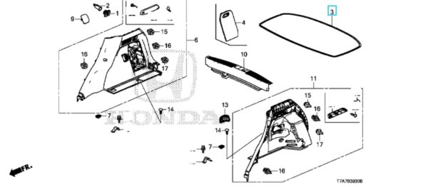 Honda HR-V 2016-2020 Retractable Tonneau Cover