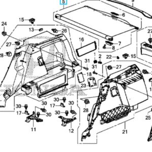 Honda Civic Tourer 2014-2017 Tonneau Cover