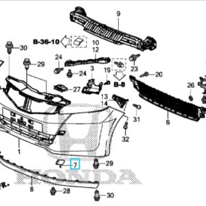Honda Jazz 2009-2015 Front Tow Eye Cover