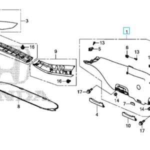 Honda Civic 2017-2021 Tailgate Interior Lining