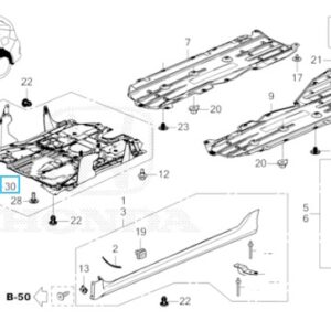 Honda Civic Under Cover Pin