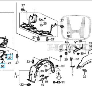 Honda CR-V Under Tray Bolt