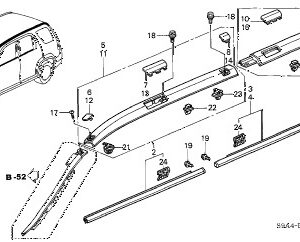 Offside Windscreen Trim Cap for CR-V 2008-2012