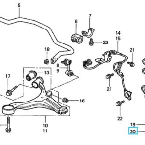 Honda Civic 2001-2005 Upper Arm Clip