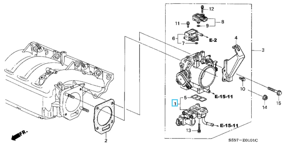 Honda Civic Type R 2001-2005 Rotary Air Control Valve