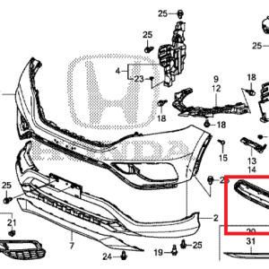 Honda CR-V 2013-2018 Lower Bumper Grille