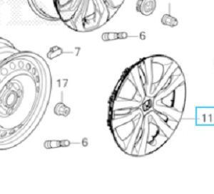 Honda Jazz E:HEV Wheel Trim for 15" Steel Wheel